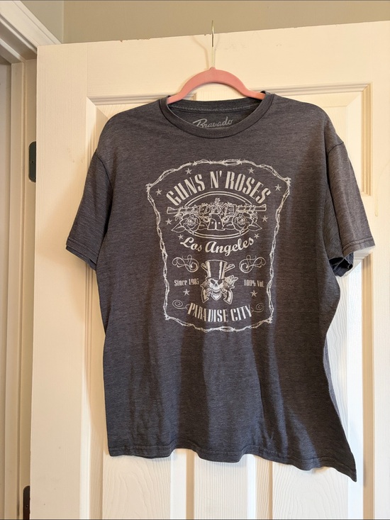 Bravado Other - Bravado Guns N' Roses Short Sleeve Tee - Charcoal Gray with White Print